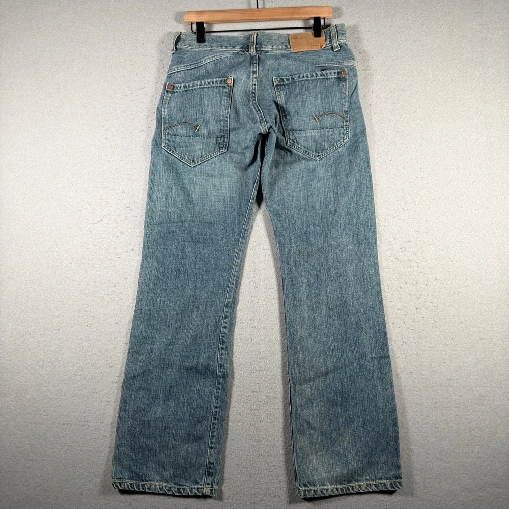G-Star Raw S.C. Ruger Straight‎ Mens Blue Denim Jeans 32x32 5724.100.087